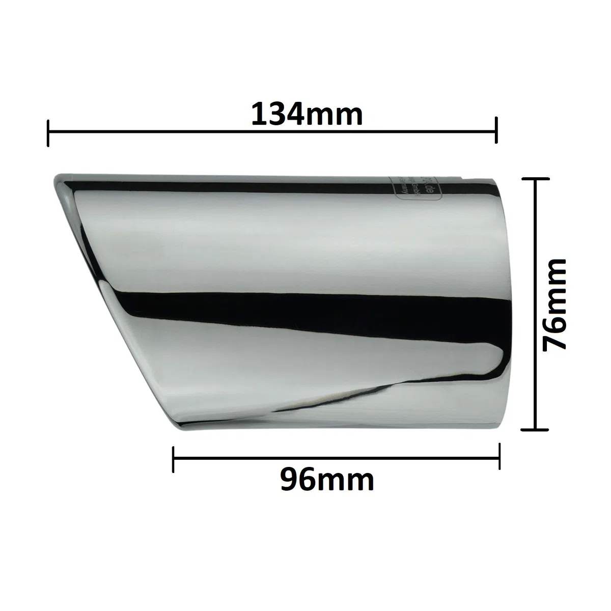 Embellecedor de Tubo de Escape Coche Cola de Escape Coche acero inoxidable espejo pulido cromo Cola de Tubo de Escape Plug Play compatible con A4 B9 8W A5 F5 para 65mm - L&P A284-1