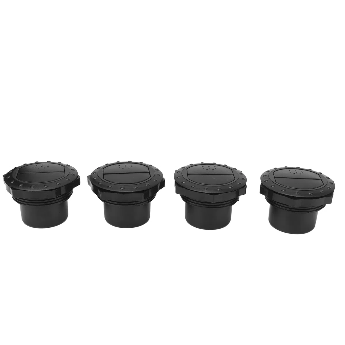 Deflector de Ventilación Universal 60mm, 4 Unidades en ABS para Mejorar el Flujo de Aire en Autocaravanas, Yates y Camiones