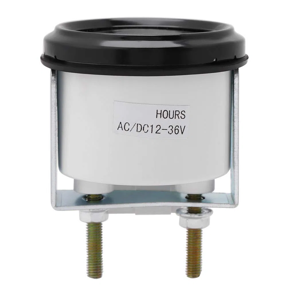Medidor de horas de cuarzo, 12-36 V CC CA 6 dígitos Medidor de horas de cuarzo redondo preciso Probador de calibre para barco coche camión motor Motocross marino ATV generadores de barcos tract