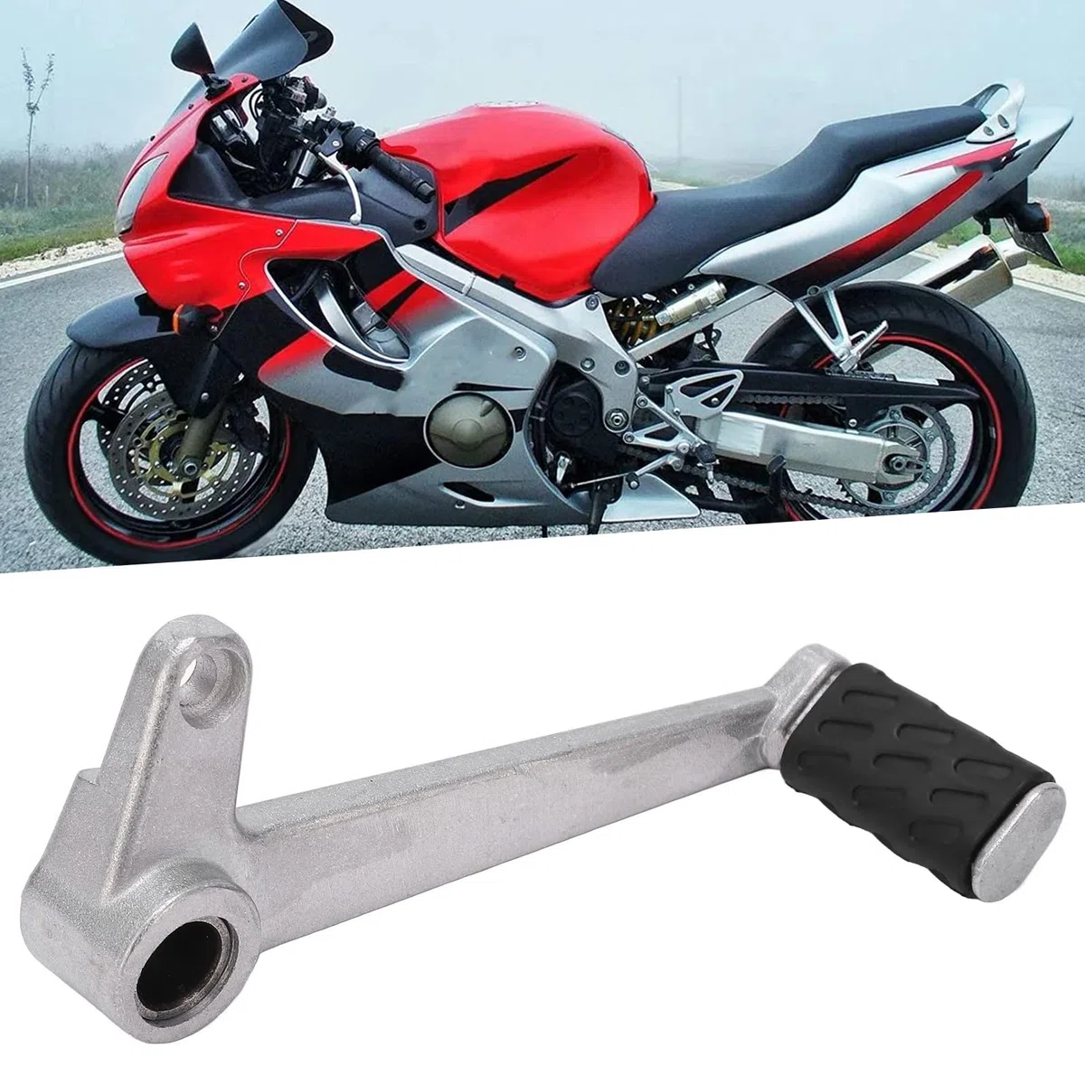 Palanca de cambios de motocicleta, palanca de cambios de freno de aleación de aluminio con pedal de cambio para Ducati Monsters 696 2009-2013