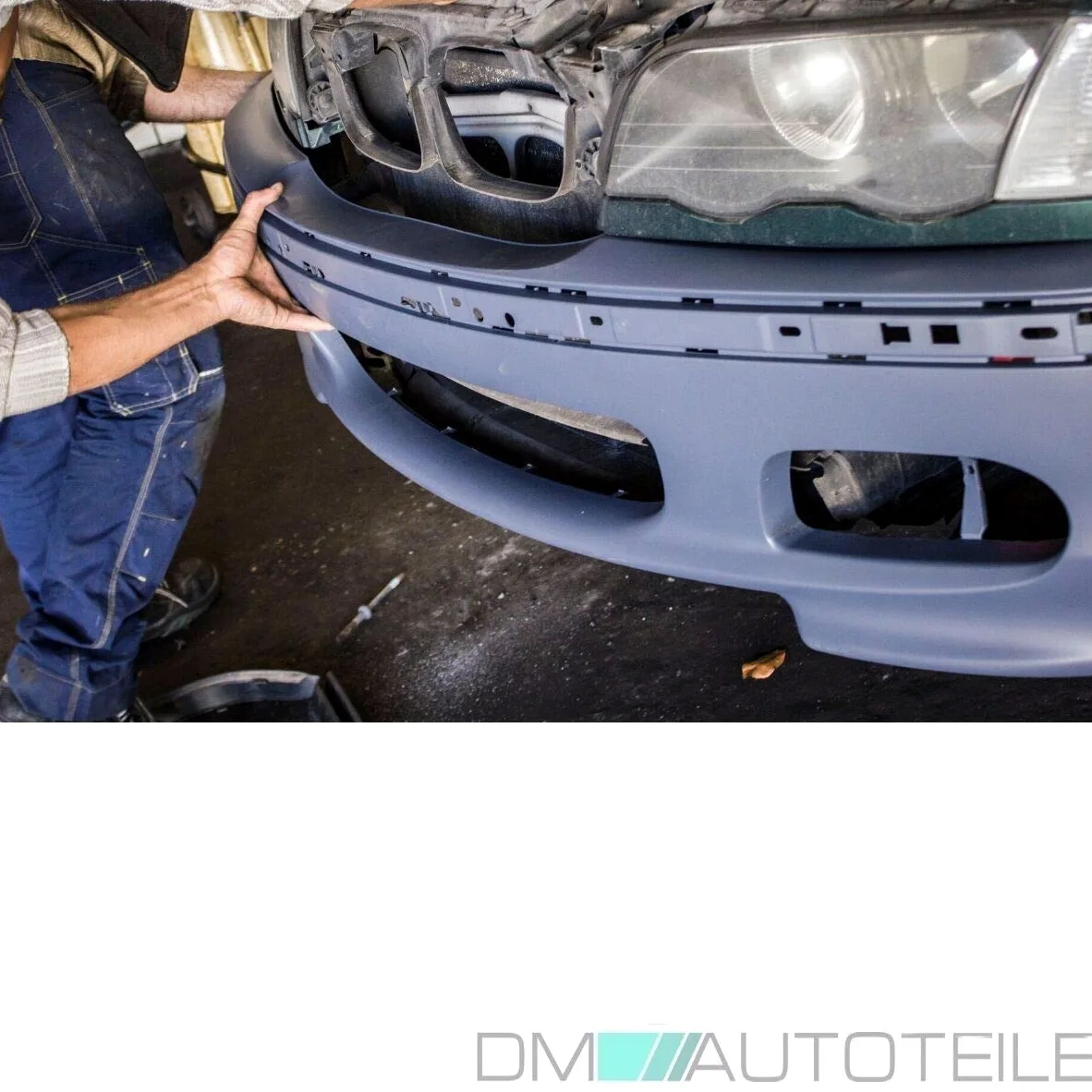 DM Autoteile Parachoques delantero SPORT imprimado + * ABE* + se adapta a E46 no M-Technik II M