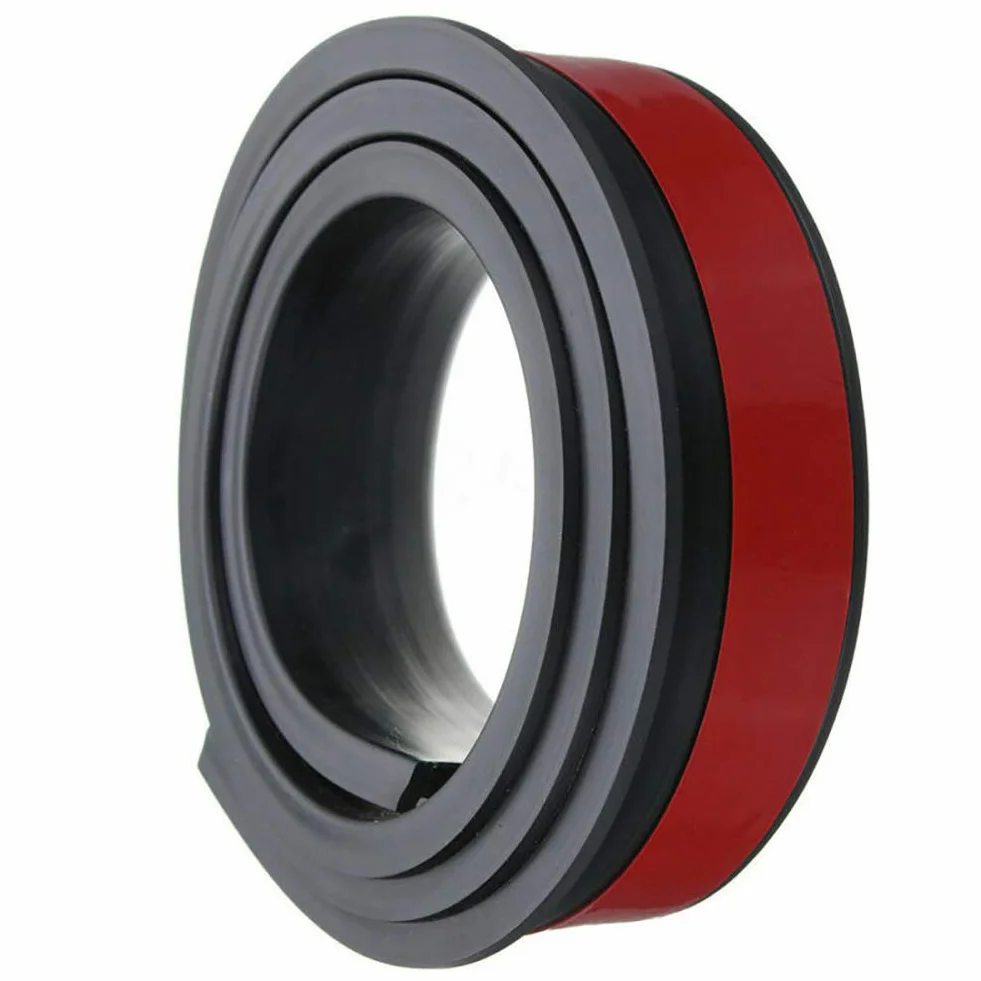 Embellecedor de Arco de Rueda de Coche, 2 uds., 1,5 M, Protección de Arco de Rueda de Coche de Goma Universal, Tiras Anticolisión, Molduras, Embellecedor de Guardabarros (Negro)