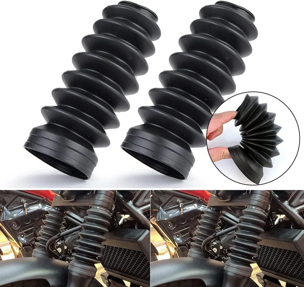 Polainas de goma de horquilla para Honda Rebel 500 300 1100 CMX300 CMX500 CMX 300 500 Accesorios Amortiguador de horquilla delantera