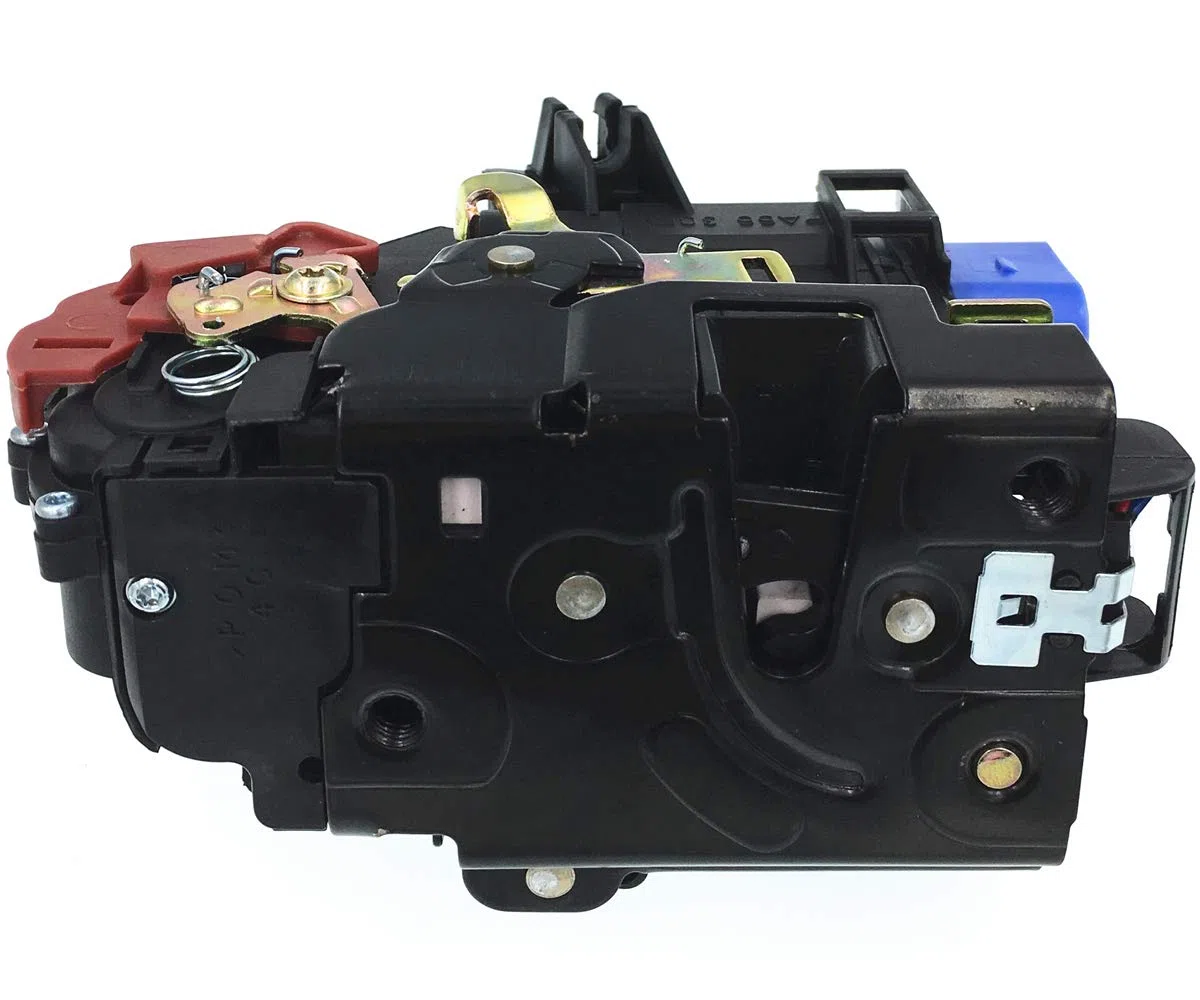 Frente izquierdo actuador de bloqueo de puerta mecanismo central 9 pines 3D1837015 3D1837015A 3D1837015AB Para VW Caddy GOLF V JETTA TOUAREG TOURAN Para Seat Altea Toledo Para Skoda Octavia