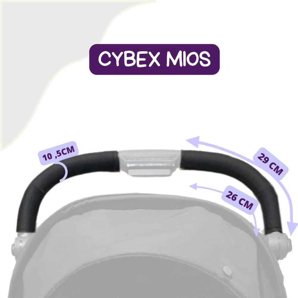 PROTEC TIF| Fundas de Neopreno Compatible con el Manillar de CYBEX MIOS