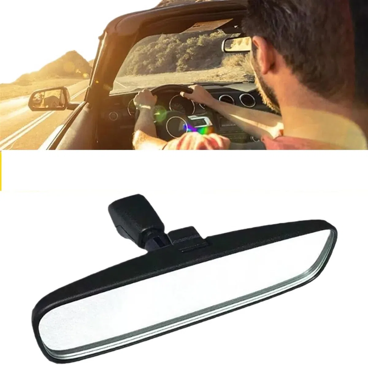 Espejo Retrovisor Interior para Jeep para Wrangler CJ YJ TJ JK 1976-2012 Accesorios De Espejo Interior De Coche 1 Pieza Espejo Retrovisor Interior Trasero Automóvil Espejo Retrovisor