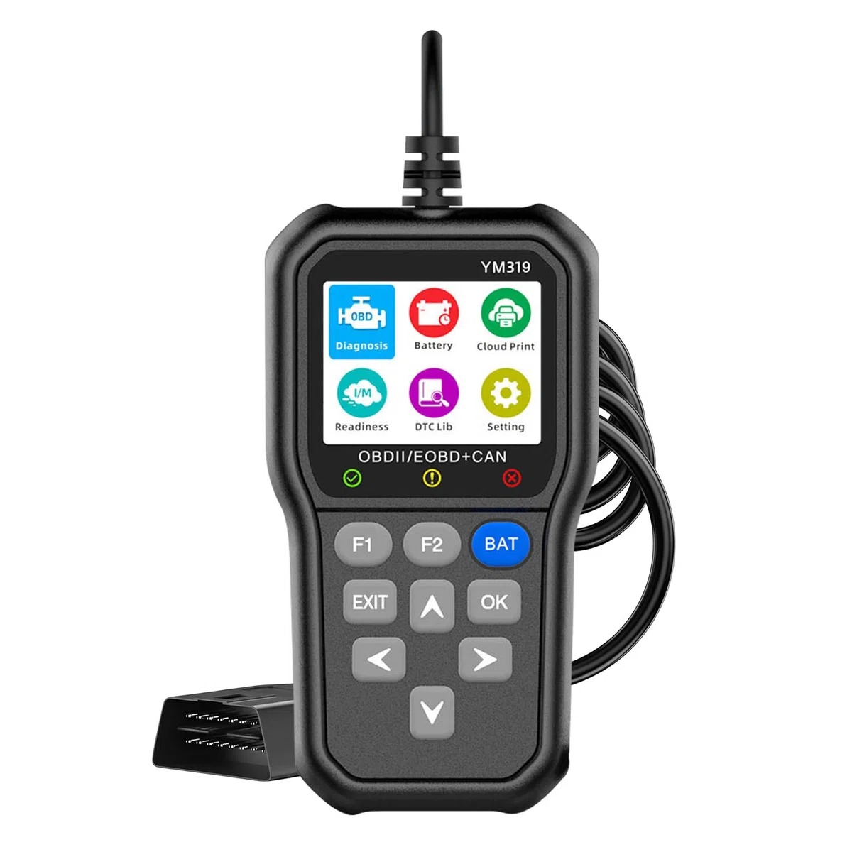 OBD2 Diagnosis Coche OBD Scanner, Escáner OBD2 Lector de Códigos Para Coche, Luz de Verificación del Motor con Reinicio OBDII/EOBD, Herramienta de Diagnóstico Para Todos los Coches Posteriores a 1996