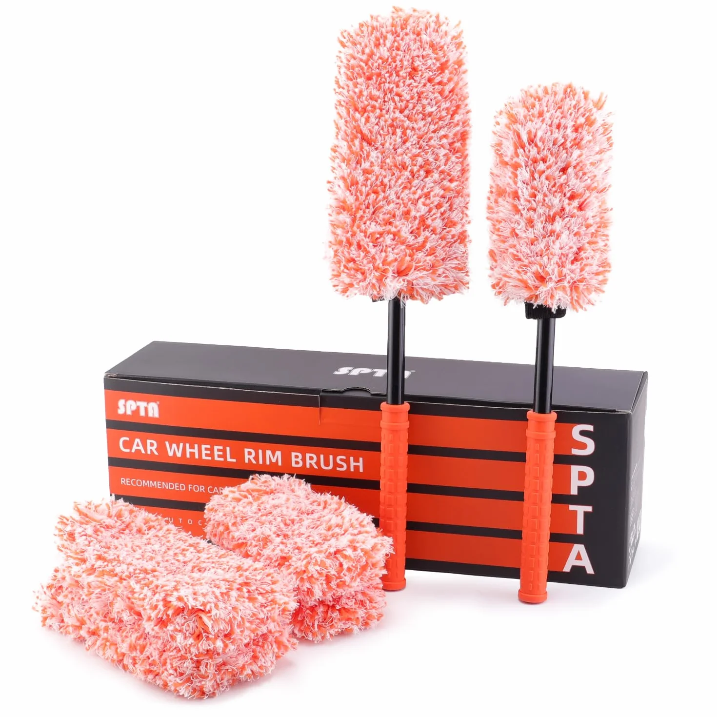 Cepillo para Llantas Grande, SPTA Cepillo Extrafino en Microfibra para para una Limpieza Suave de, Ideal para Llantas Wheel Brush, Cepillo Microfibra, Cepillo Ruedas