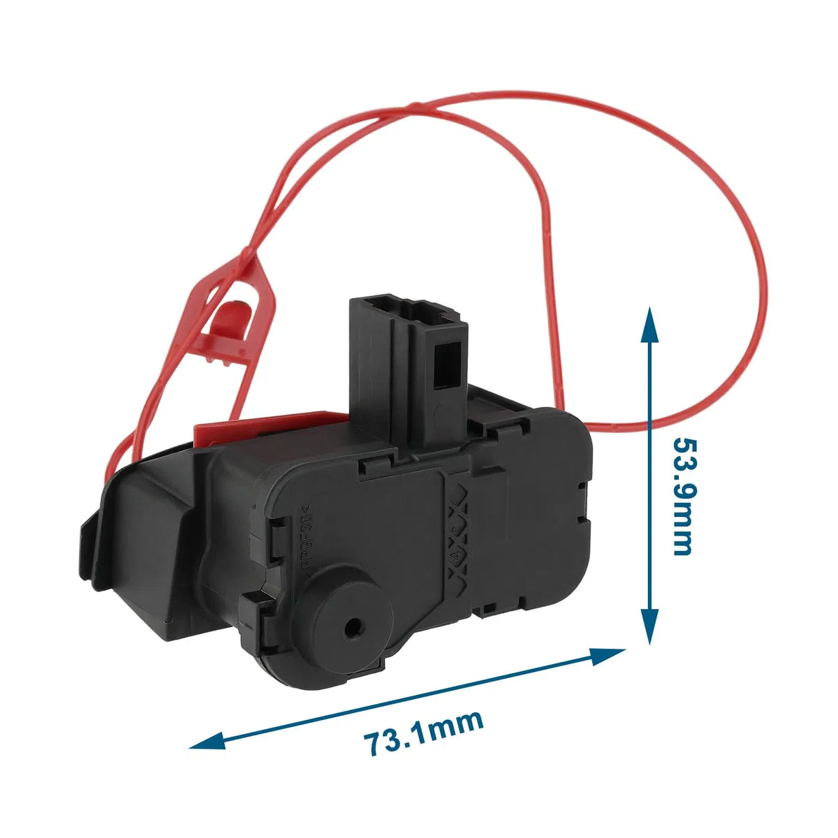 Motor Actuador Bloqueo Puerta Tanque Combustible La Tapa Llenado Combustible Compatible con Seat Leon Compatible con Skoda Compatible con VW Golf Touareg 7P0810773F Negro