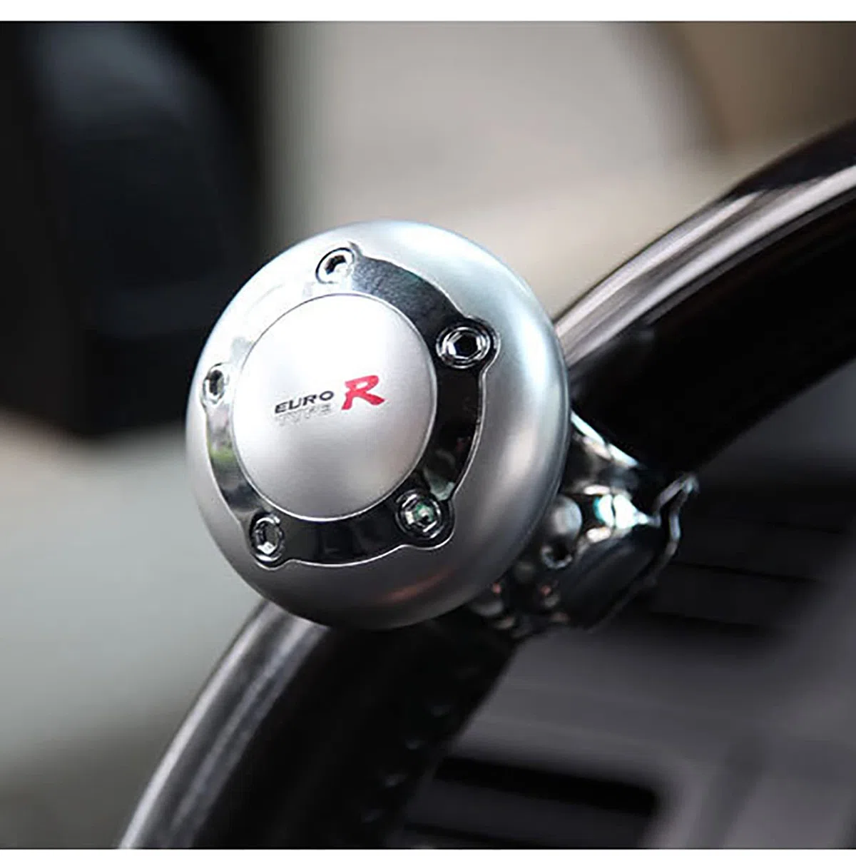 Empuñadura Universal Grande para Volante para Coche, camión, Tractor, Barco hipersónico (Plata)