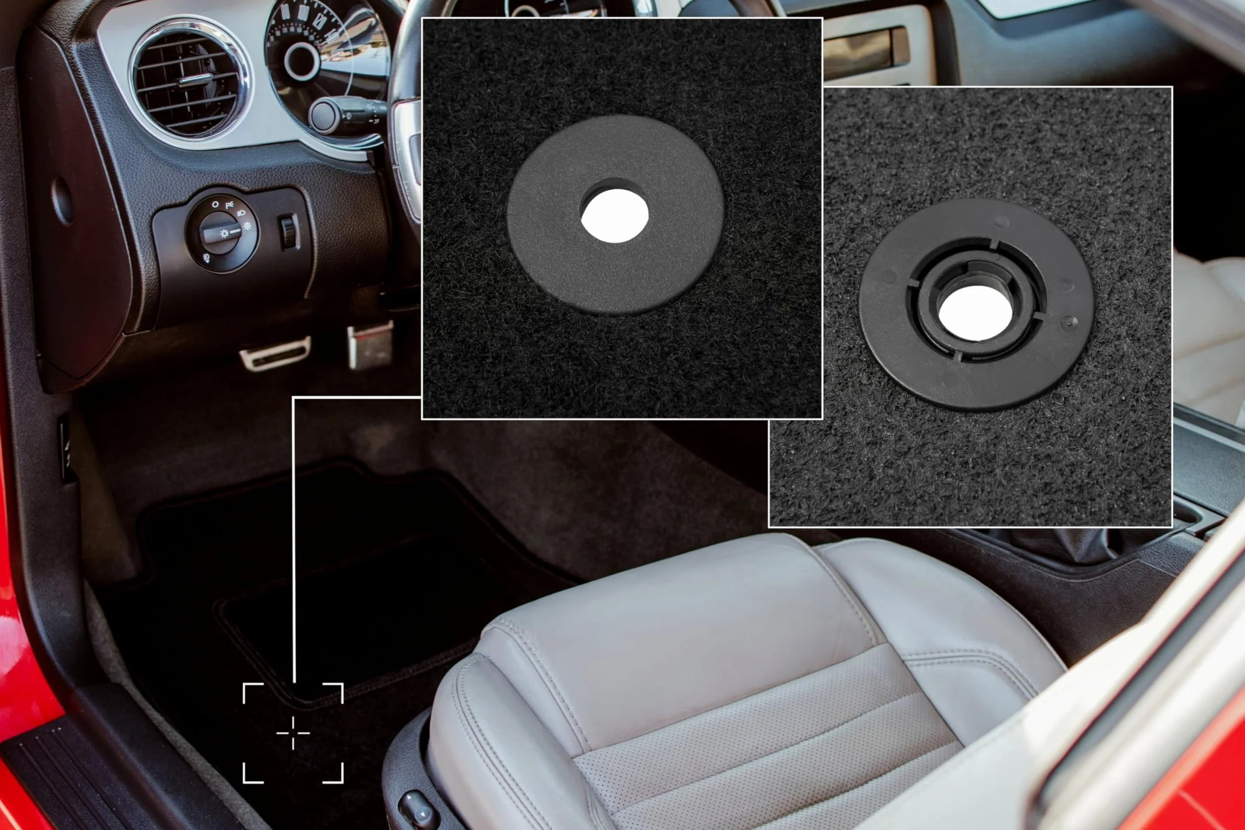 Alfombrillas de Coche de Terciopelo a Medida, compatibles con Opel Zafira C 7 Personas (2012 – 2019), Alfombrilla para el Lado del Conductor de Terciopelo