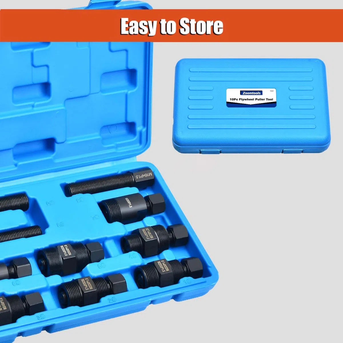 Juego de 10 Piezas Herramientas universales para Extractor de Volante de Motocicleta, Motocross, ATV, Compatible con Yamaha, Kawasaki, Honda, Suzuki