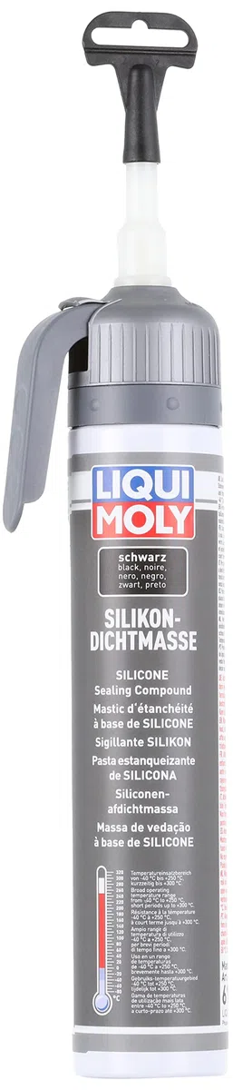 LIQUI MOLY Pasta estanqueizante de silicona negra, 200 ml, Protección corporal, Dichtstoff, Protección debajo del cuerpo, SKU 6185