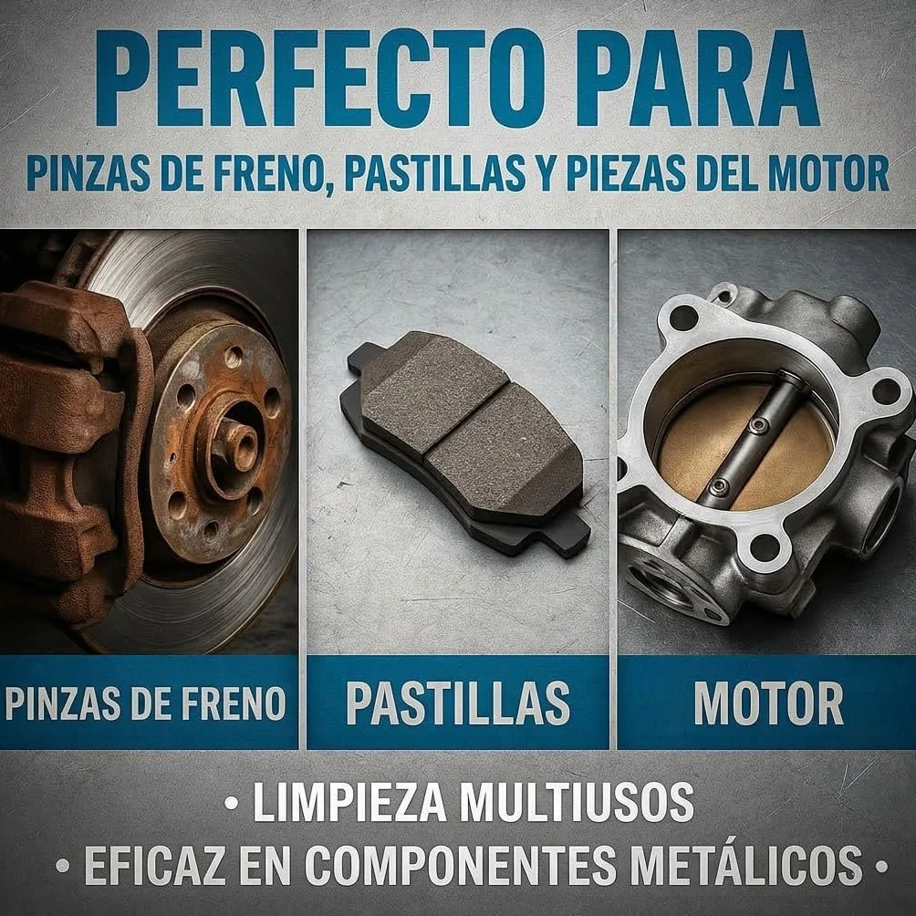 GiDeli Limpiador de Frenos 5L Canister - para Auto, Moto y Bicicleta - Elimina Aceite, Grasa, Polvo de Frenos, Restos de Adhesivo - Desengrasante para Taller, Secado Rápido, Sin Residues