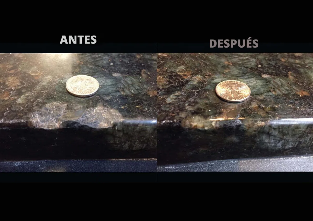 Kit de reparación de bricolaje in transparente para reparar grietas, agujeros, roturas en granito, mármol piedra cerámica porcelana Corian para encimeras, baldosa bañera lavabo de HIMG utiliza LCA (TM)