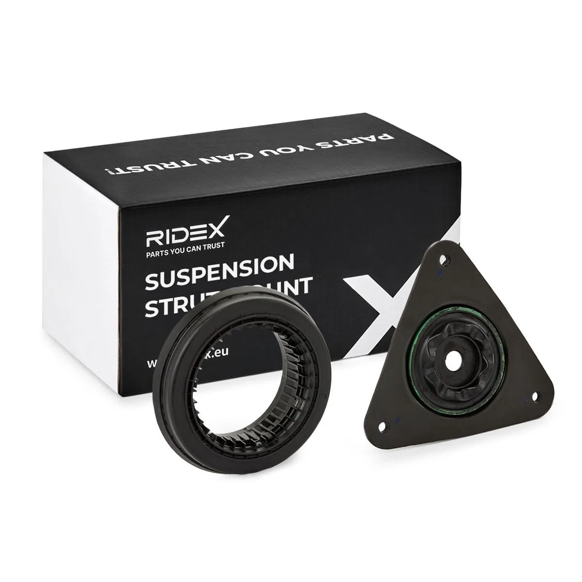 RIDEX 1180S0550 Copela de amortiguador Delantero con rodamiento de bolas Compatible con NISSAN Qashqai II J11, J11