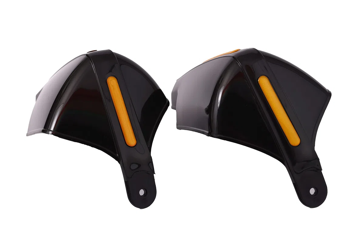 Par de Protectores de Manos para Motocicleta, 22 mm, 7/8", Color Negro
