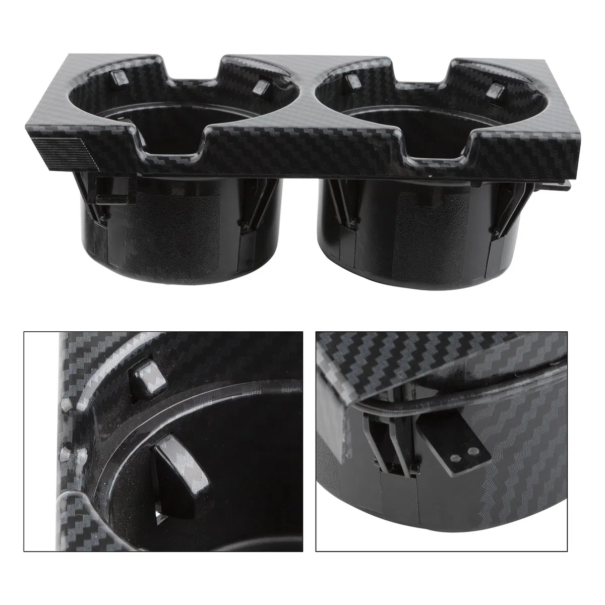 Portavasos consola central de carbono para Serie 3 E46 1998-2007 51168217953 consola central portavasos doble