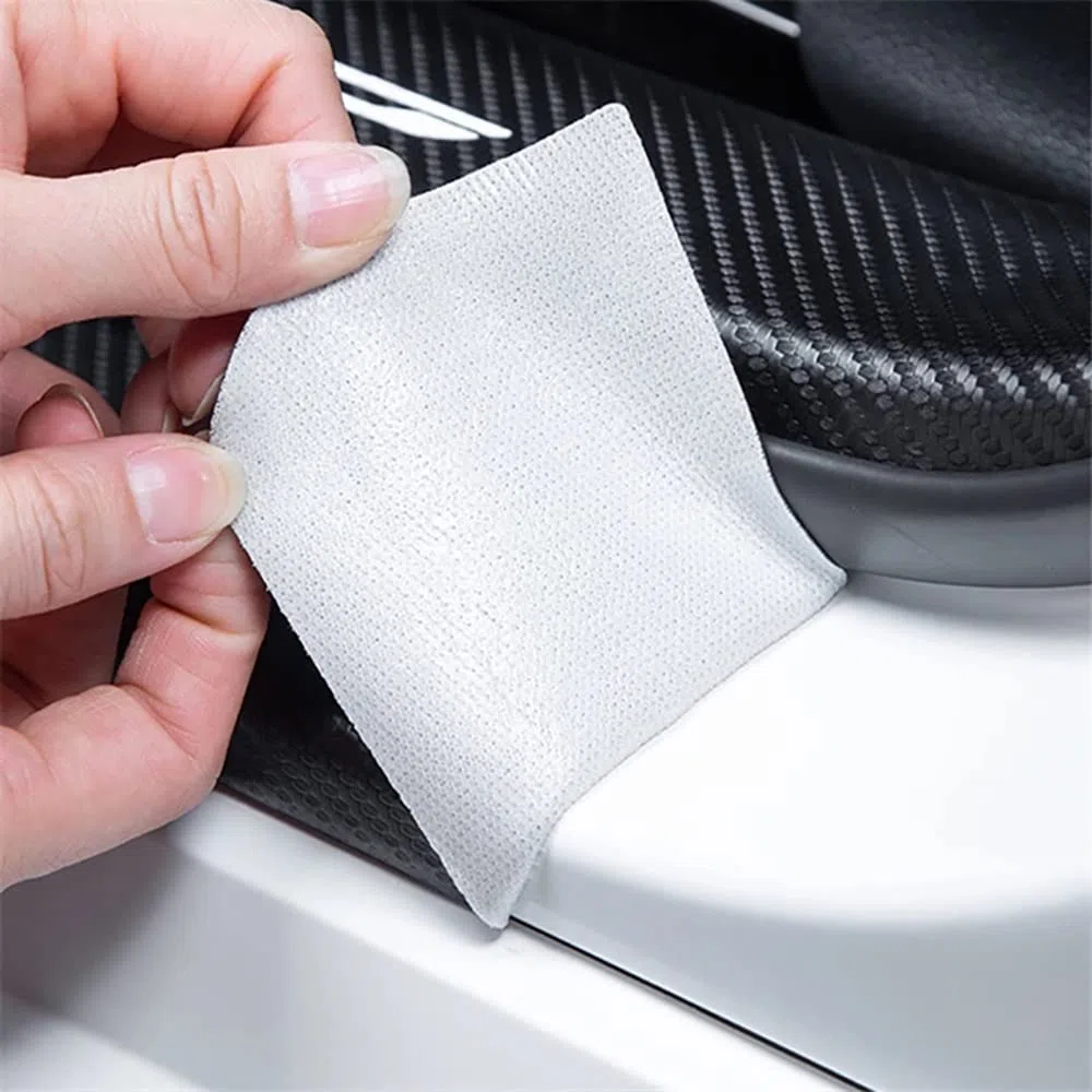 5pcs Coche Protector Umbral Puerta, para Mitsubishi Eclipse Cross 2018-2023 Carbono CocheTira Protectora Alféizar Puerta Coche Decorativo Accesorios