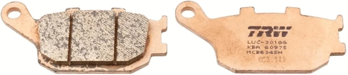 TRW MCB634SH Sinter Street Juego de Pastillas de Freno para Honda XL Eje trasero y otras motos