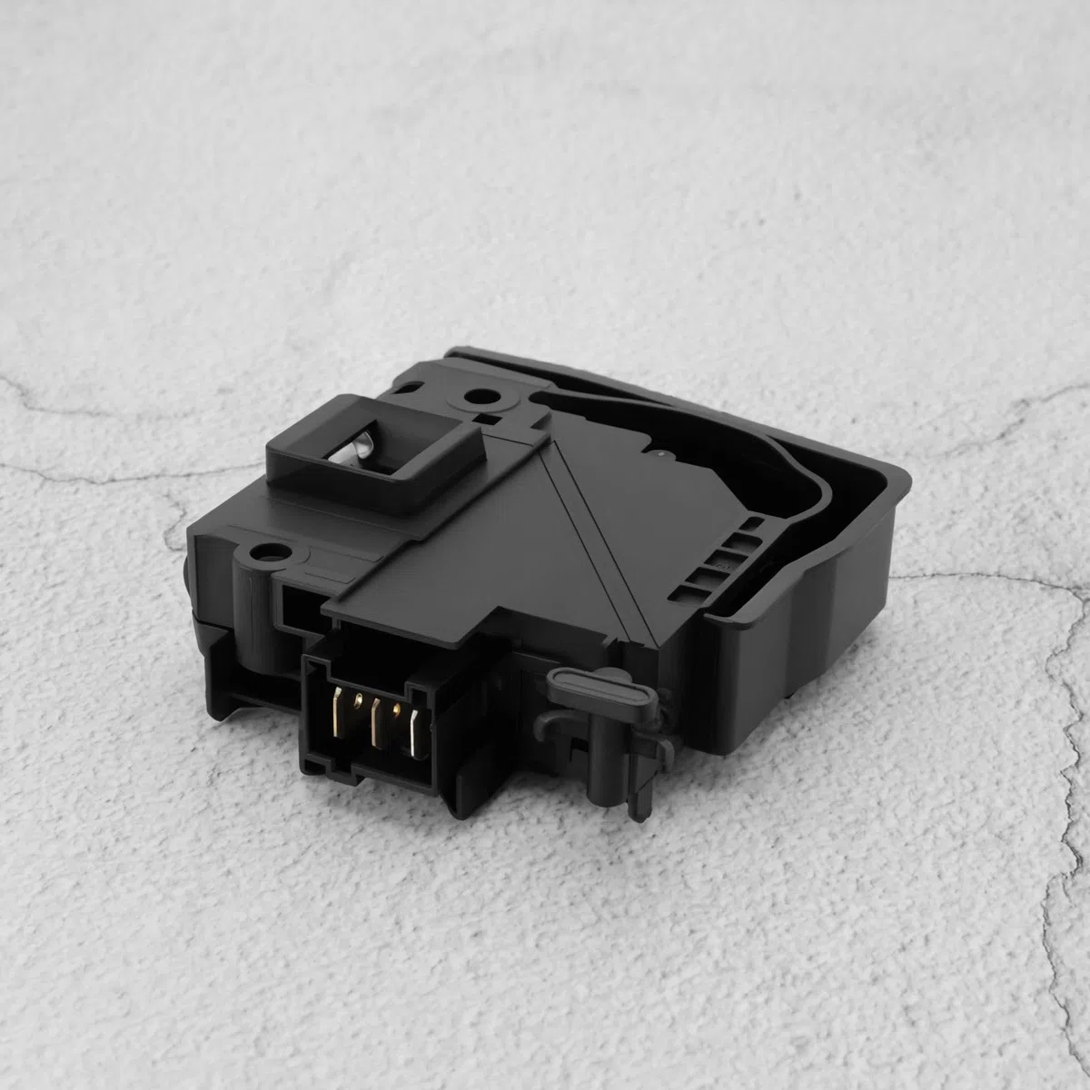 1 Pieza de Repuesto de Interruptor de Bloqueo de Puerta de Lavadora Solenoide de Enclavamiento Compatible con Samsung DC34-00026A WD90J6410AW Color Negro