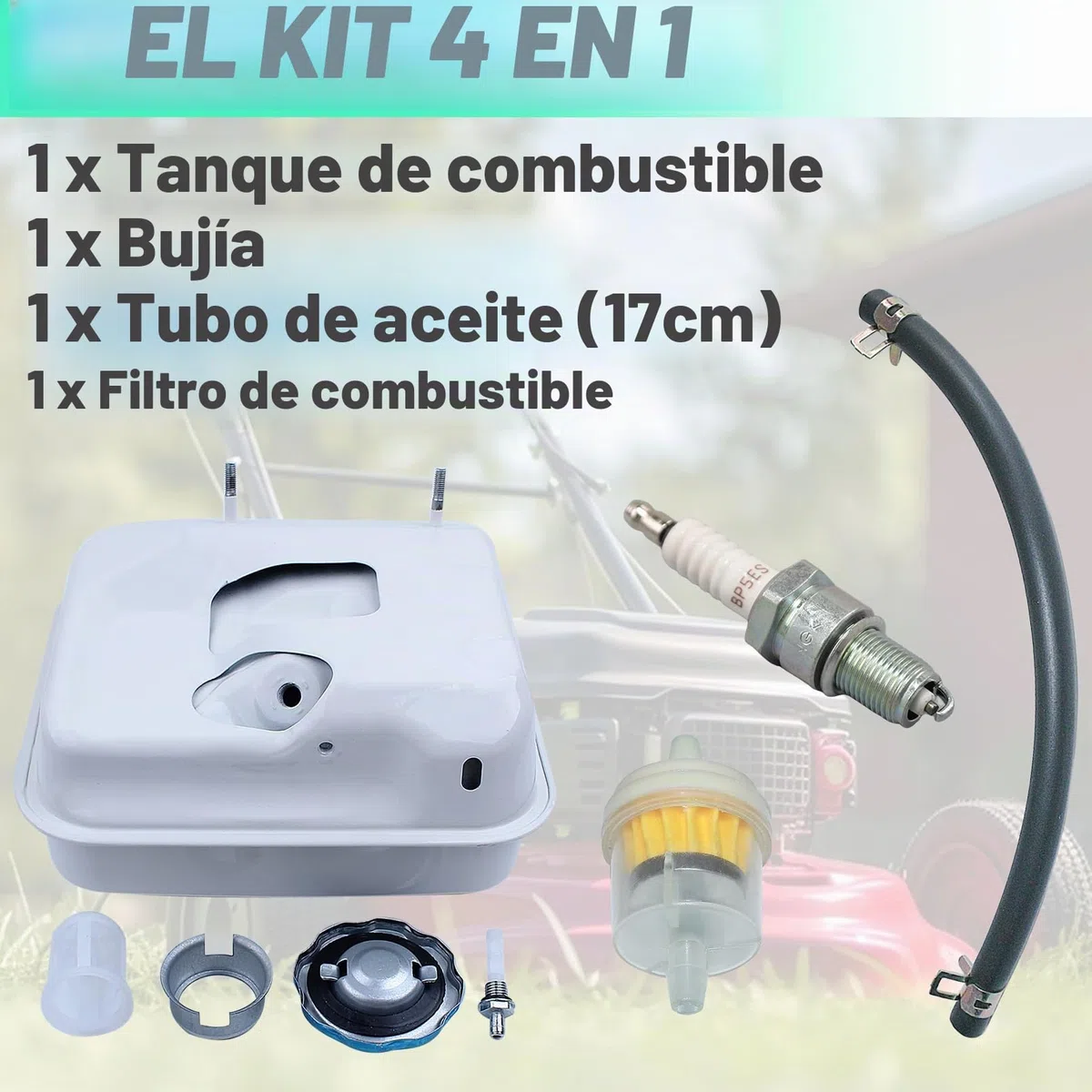 Adefol Depósito de combustible para Honda GX140/GX160/GX200 5.5Hp/6.5Hp, plástico, nuevo, compatible con equipo de motor al aire libre, depósito de motor