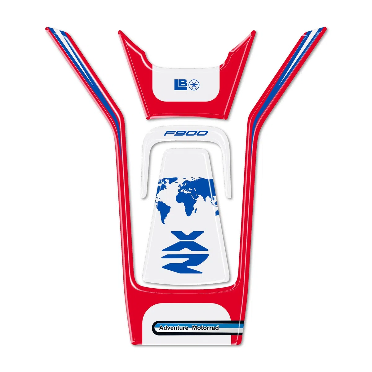 labelbike - Pegatina 3D Moto Tanque Protección y Decoración en Resina Compatible con BMW F 900 XR Sport 2025