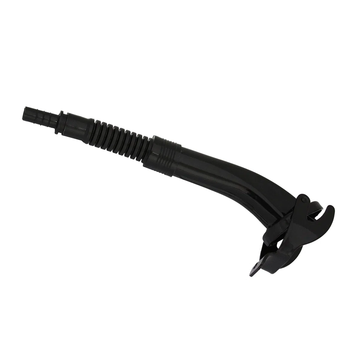 Boquilla flexible negra para bidones de gasolina de metal