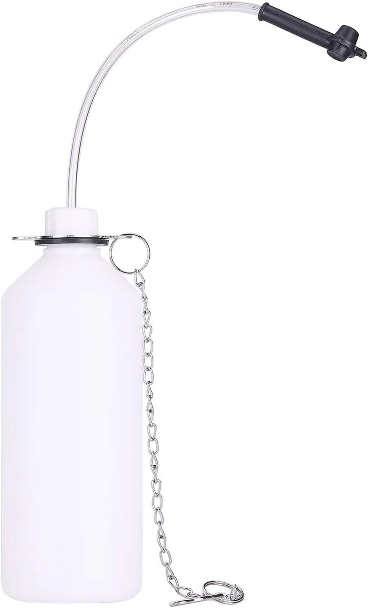 3 litros Purgador Frenos Coche Equipo de Purga de Frenos Sangrador de frenos y embragues manual por presion para taller mecanico Sistema purgador de frenos para cambio de liquido de frenos