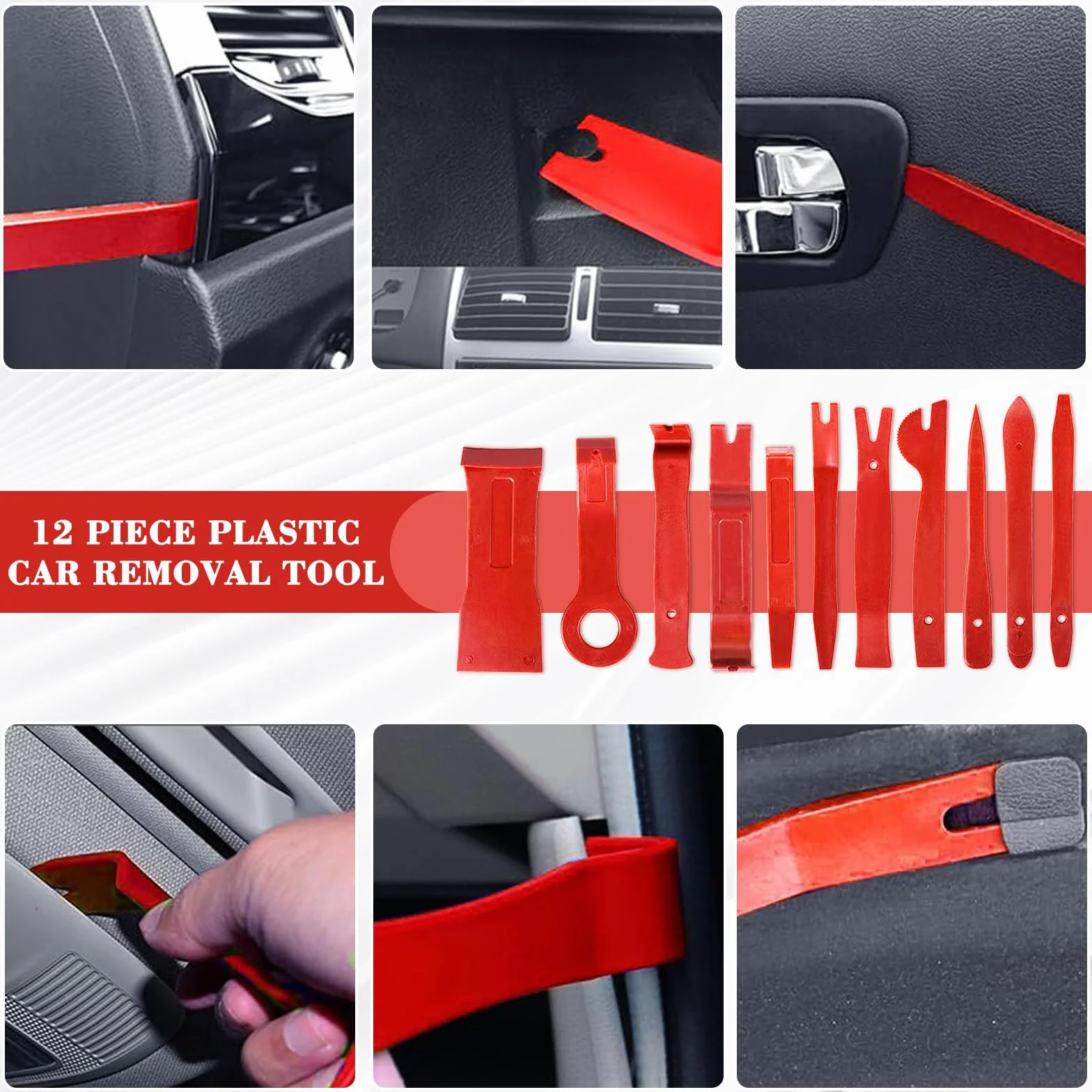 352 Piezas Herramientas Kit Desmontar Coche,Herramientas Desmontaje Coche,Herramientas de Palanca para Automóviles para Herramientas Desmontar Interiores Coche Radio Audio