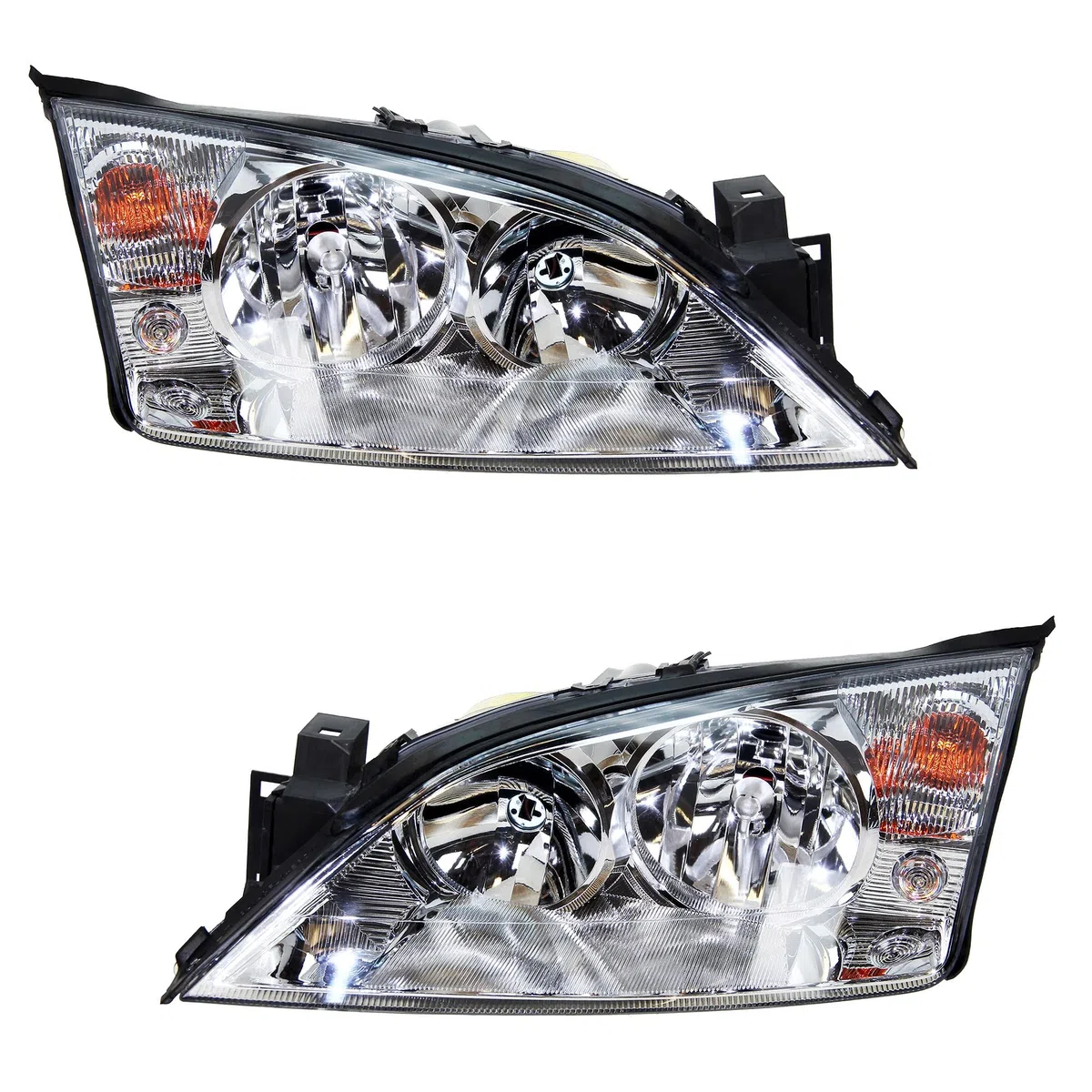 BESTPRICE 2x faros Faros delanteros Faros principales izquierda + derecha Compatible con FORD MONDEO Mk3 (B5Y), MONDEO Mk3 Notchback (B4Y), MONDEO Mk3 Turnier (BWY)