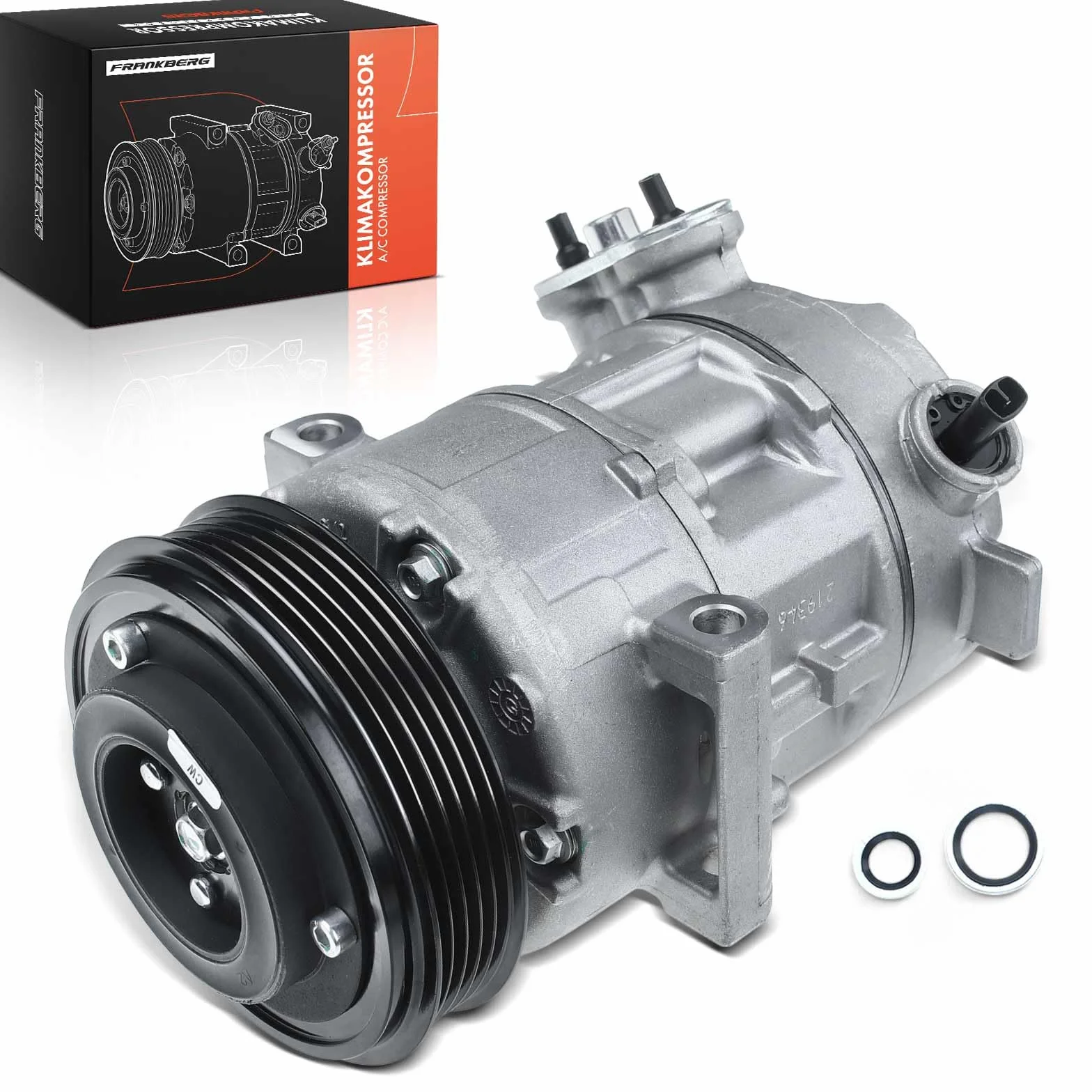 Frankberg Compresor de aire acondicionado con embrague Gasolina Compatible con Corsa D S07 1.0L 1.2/1.2 LPG 1.2L 1.4L Corsa E X15 1.2 1.4/1.4 LPG 1.4L Replace# 55701200incl. aceite premezclado