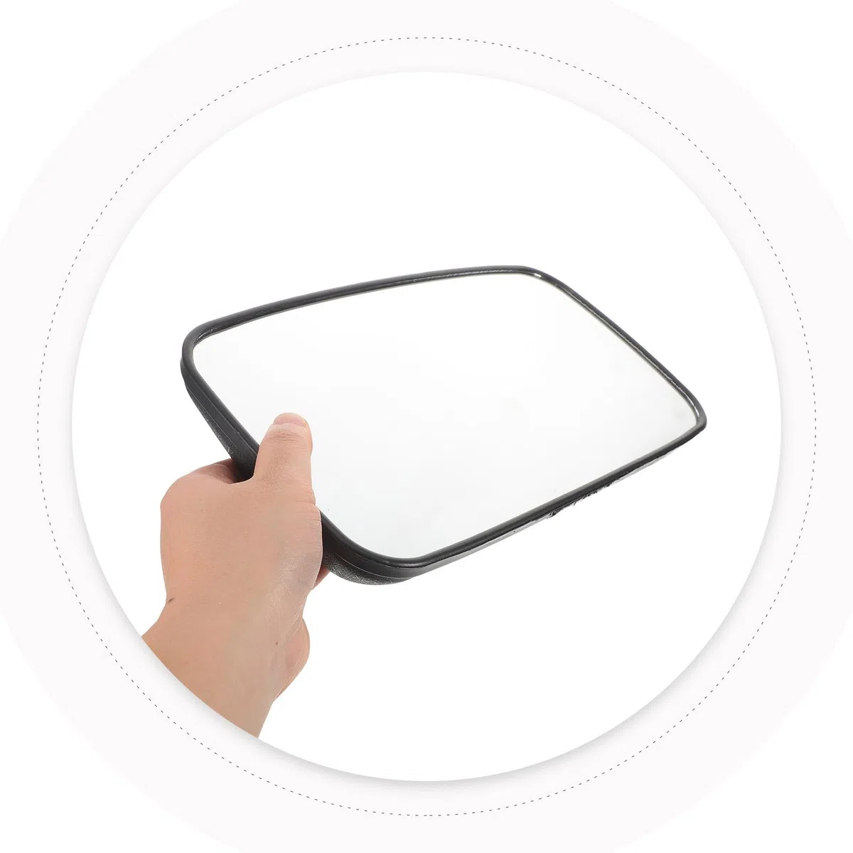 MAGICLULU Espejo Lateral Convexo Ajustable para Camión y Excavadora, Material Metálico y Plástico, Resistente para Continua y Condiciones de Nieve