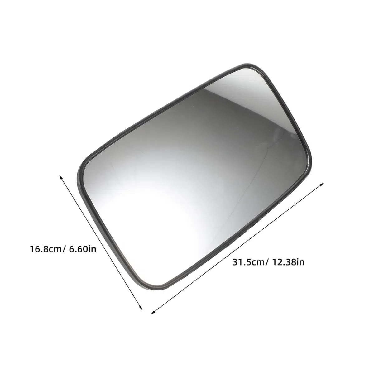Sosoport Espejo Retrovisor Tractor Convexo Ajustable Lateral Para VehíCulos AgríColas Camiones Montacargas Con Montaje RáPido Y Antivaho 12.40X6.61X2.95In