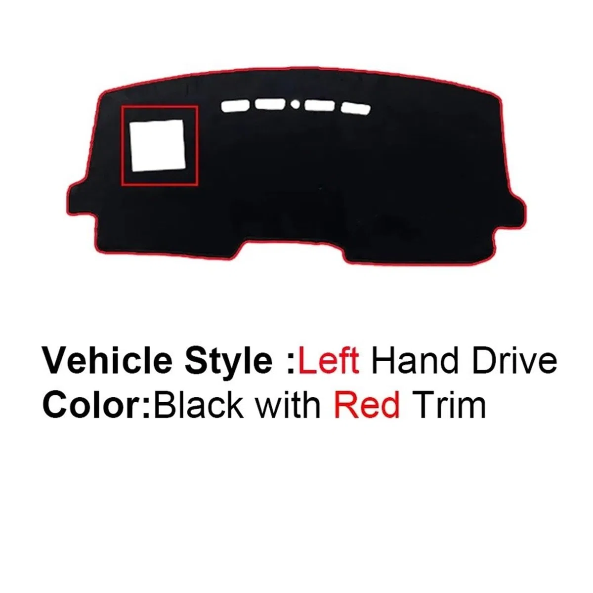 Protector De Consola Para Citroen C3 C4 Aircross 2017-2022 Parasol Cubierta Tablero De Automóvil Tapete De Tablero Alfombra Cubierta salpicadero Coche(Red LHD With HUD)