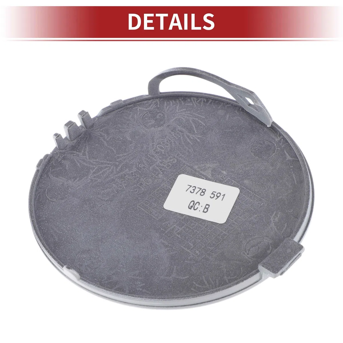 A ABSOPRO Tapa De Gancho De Remolque Para Paragolpes De Coche No.51117378591 Para BMW X5 F15 2014-2018 Blanco Mineral Plástico 1 Pieza Delantera Duradera