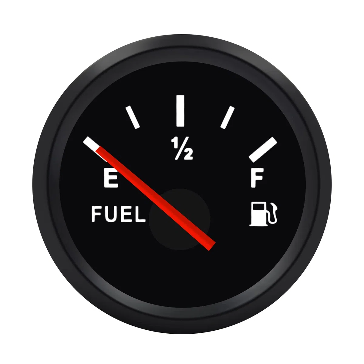 KAOLALI Medidor de Nivel de Combustible 52mm 0-190ohm LED Digital E-1/2-F Rango