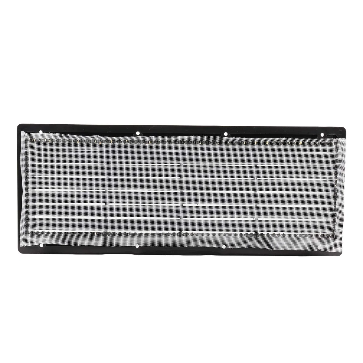 rejilla de ventilación blanca o negra para nevera de camping | 37.5x15 cm | malla antimosquitos | rebajada (2X negro)