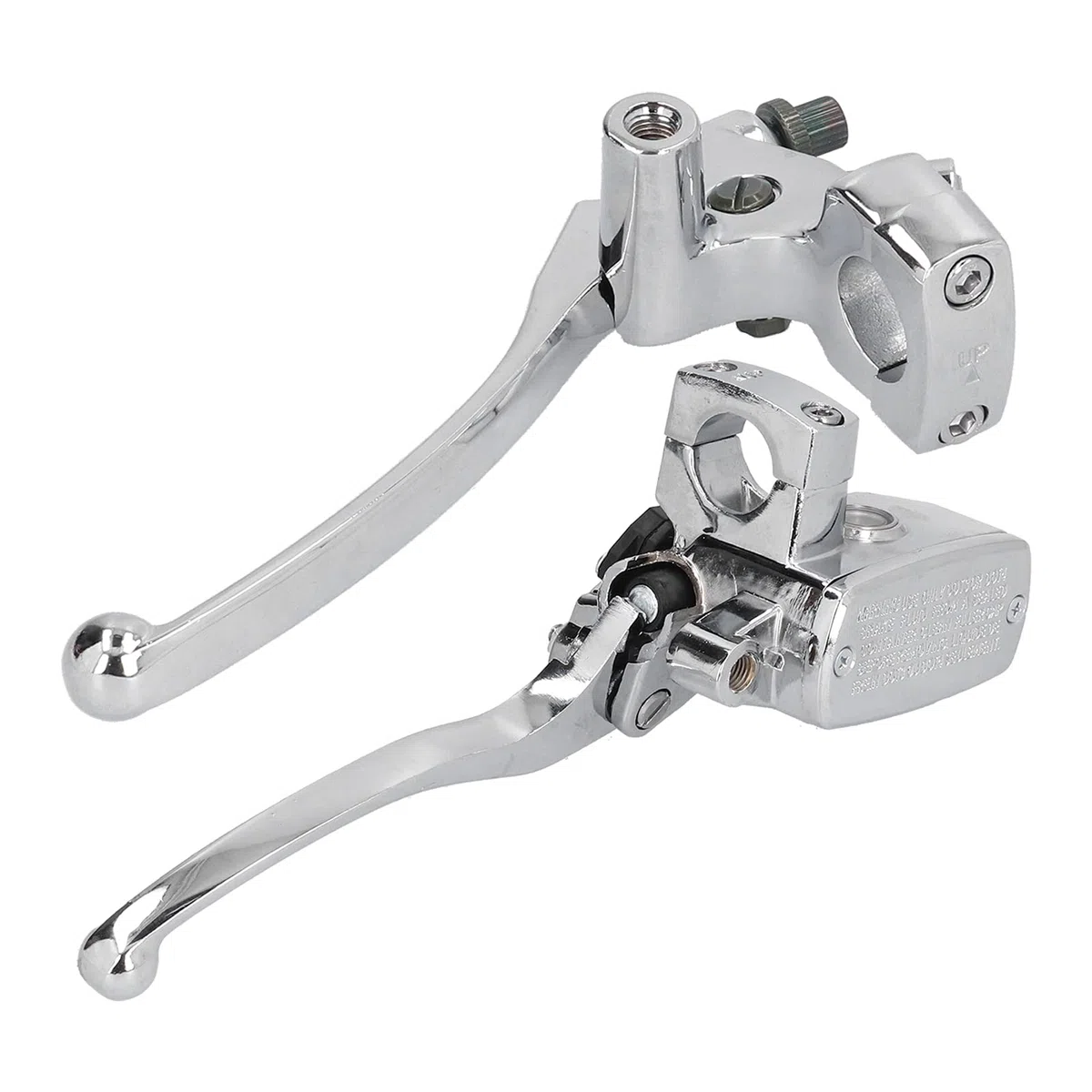 Naroote Palancas de de Freno de Embrague, Palancas de Freno de Embrague de Motocicleta 2 Piezas de Aluminio Aleación Fácil Instalación Palancas de Embrague de Freno de Motocicleta para Motocicleta
