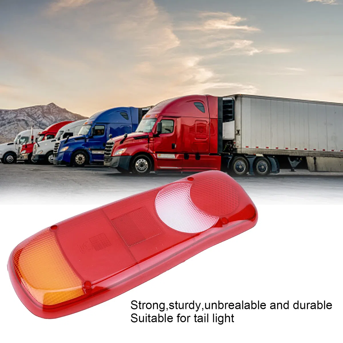 Mutuer 1 Pieza Cubierta de luz trasera de camión, Piloto Trasero para Automóviles Reflector de Parachoques Trasero de Coche Cubierta de Lente de Lámpara Trasera de Camión