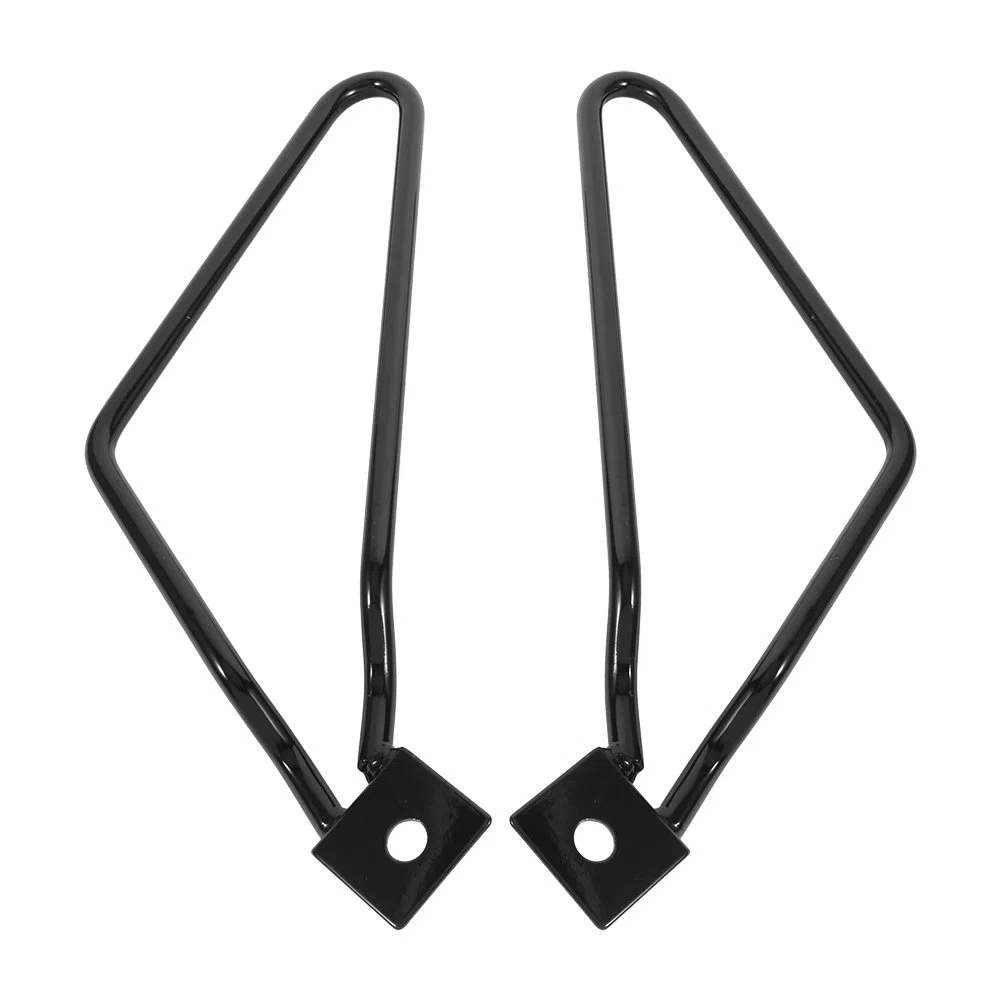 Soporte de Alforja de Motocicleta, 2 Piezas Soporte de Fijación de Alforja de Motocicleta, Soporte de Montaje de Alforja Izquierda Y Derecha para XL883/1200 HD1450/1584 (Negro)(negro)