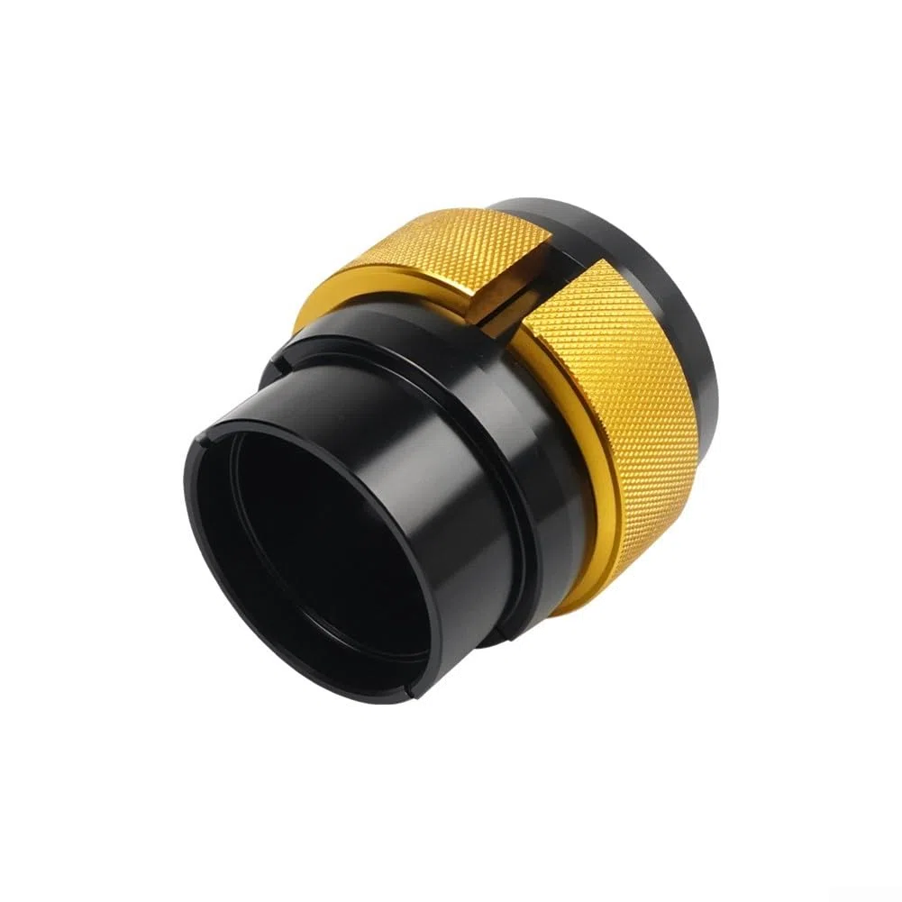 Herramienta de instalación de sello de horquilla ajustable para horquillas delanteras de motocicleta, material de aleación de aluminio para resistencia y rigidez (oro 49-50 mm)