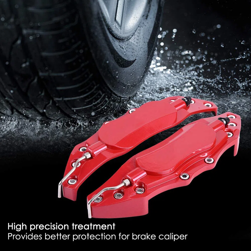 Yctze cubre pinzas amg Yctze Cubierta de Pinza de Freno de Coche 2 Piezas de Aluminio de Coche Cubierta Protectora de Pinza de Freno para Cubo de Rueda 16in-17in Medio un Par de Tapa de Pinza de Fre