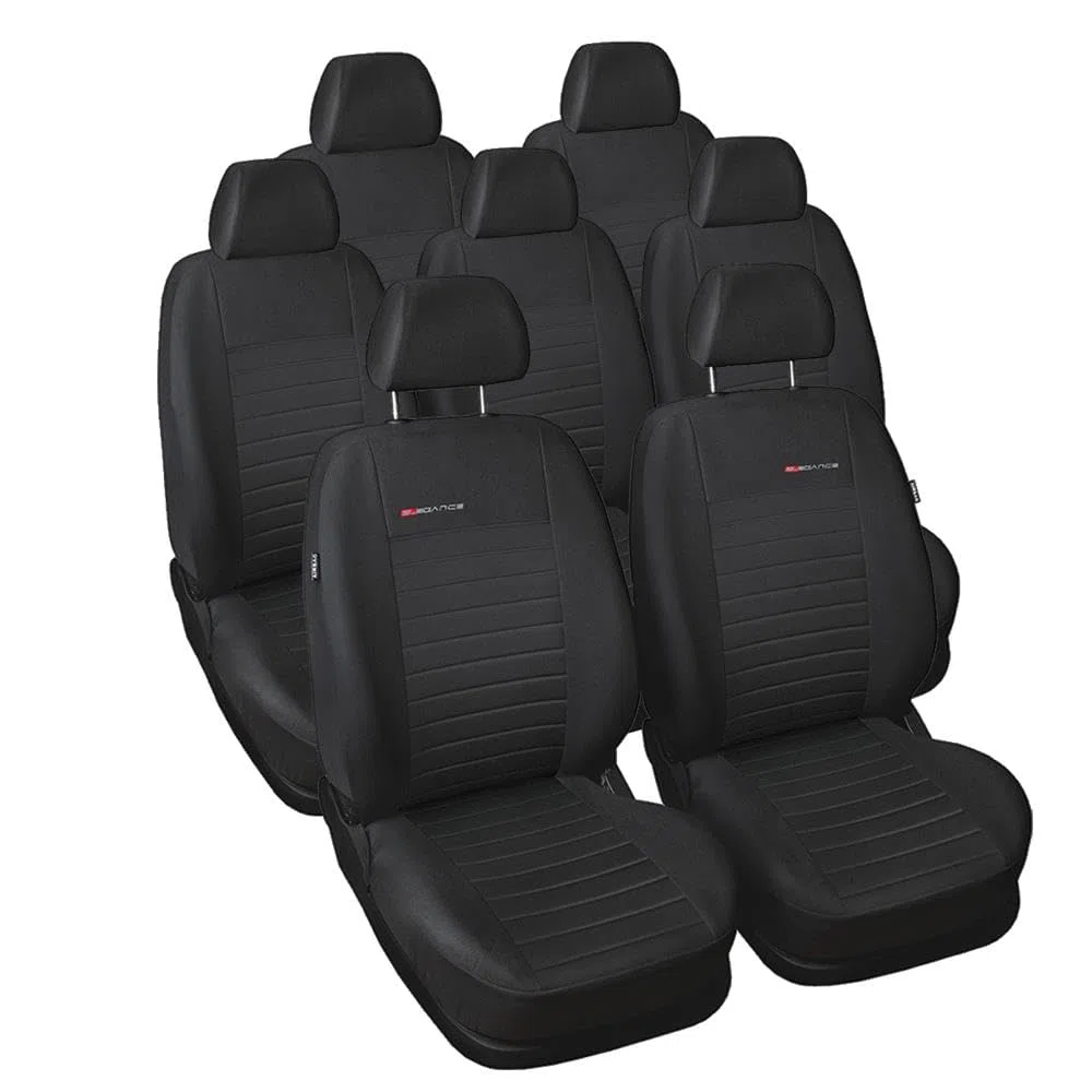 Mossa Fundas de Asientos a Medida aptas para Dacia Jogger (2022- ) E4 | Furgoneta - 7-plazas