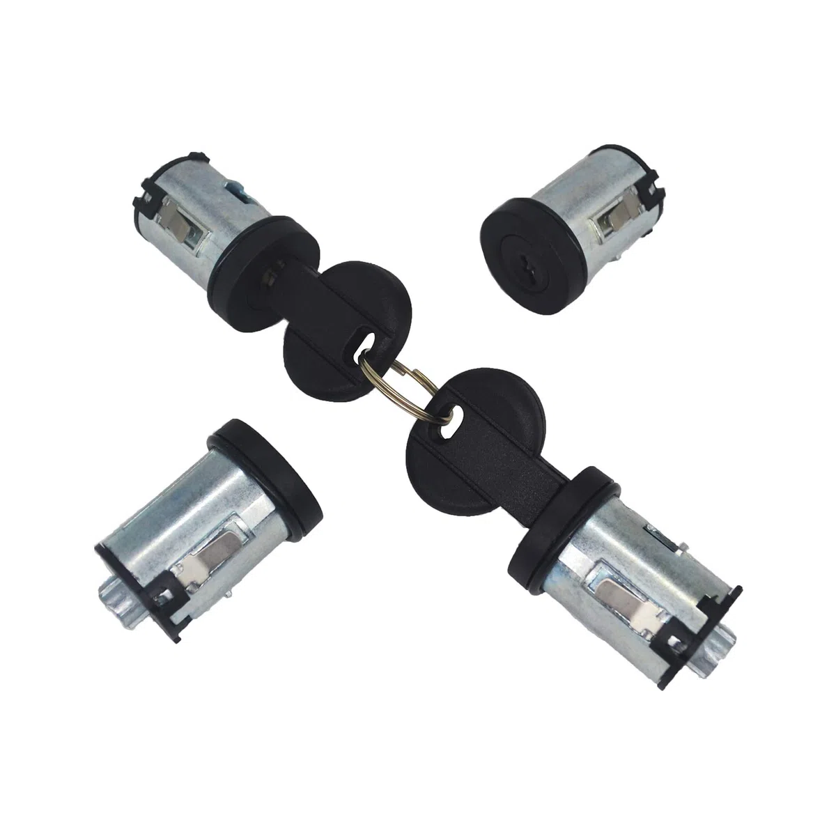 KASturbo Bombín Cerradura de Puerta Barril para Escape Jumpy 806 Expert Scudo Ulysse Zeta (4 cerraduras y 2 llaves) 9170.AY 4162.C9