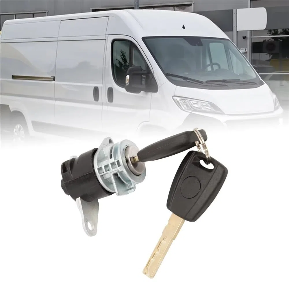 bombín de encendido Compatible con Peugeot para Boxer 2006-4262SK Cerradura de puerta trasera de coche con cerradura de puerta trasera de 2 llaves