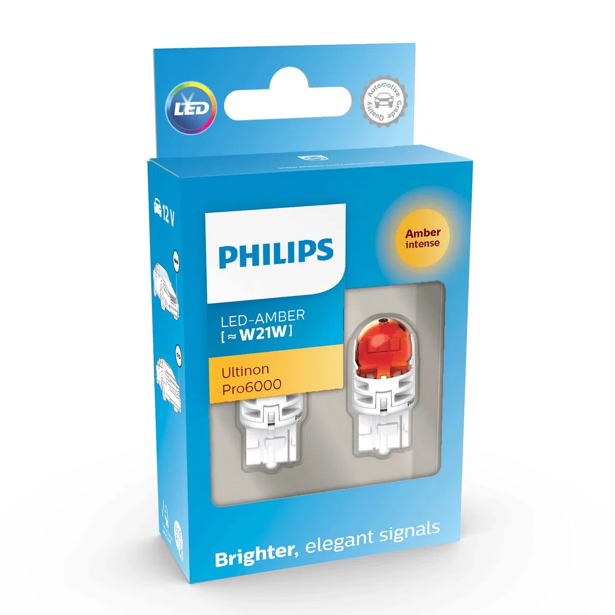Philips Ultinon Pro6000 LED foco de señalización para automóvil (WY21W amber), Versión anterior