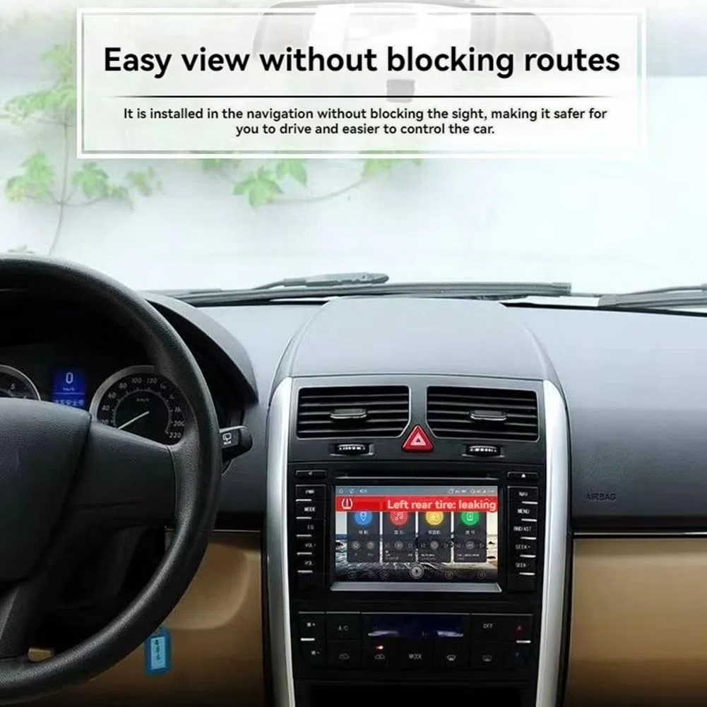 de Monitoreo de Presión de Neumáticos TPMS Inalámbrico Inteligente con USB y Android de 5 V para Navegación, Radio de Automóvil, Pantalla de Alarma Externa
