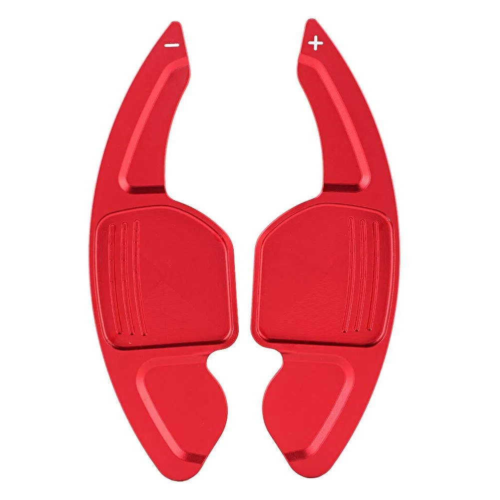 Aramox Paletas de cambio de marcha al volante, 2 piezas de aleación de aluminio, volante de velocidad, paleta de cambio de velocidad para A3 A4L A5 A6 A7 A8
