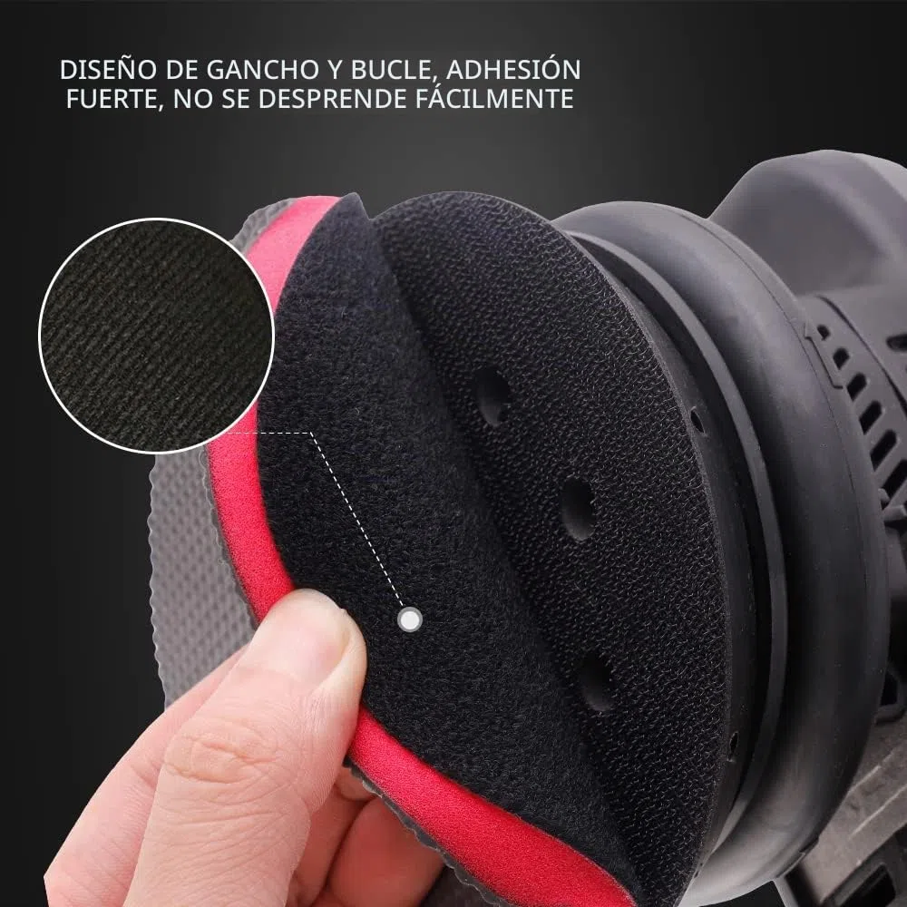 SPTA Clay Bar Pad, 1 Disco Clay Bar de 150 mm y 1 aplicador Manual de 150 mm, para Limpieza Magic Car Pad Limpieza, Reutilizable y Lavable